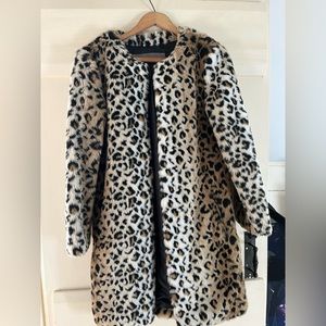 Cheetah print coat